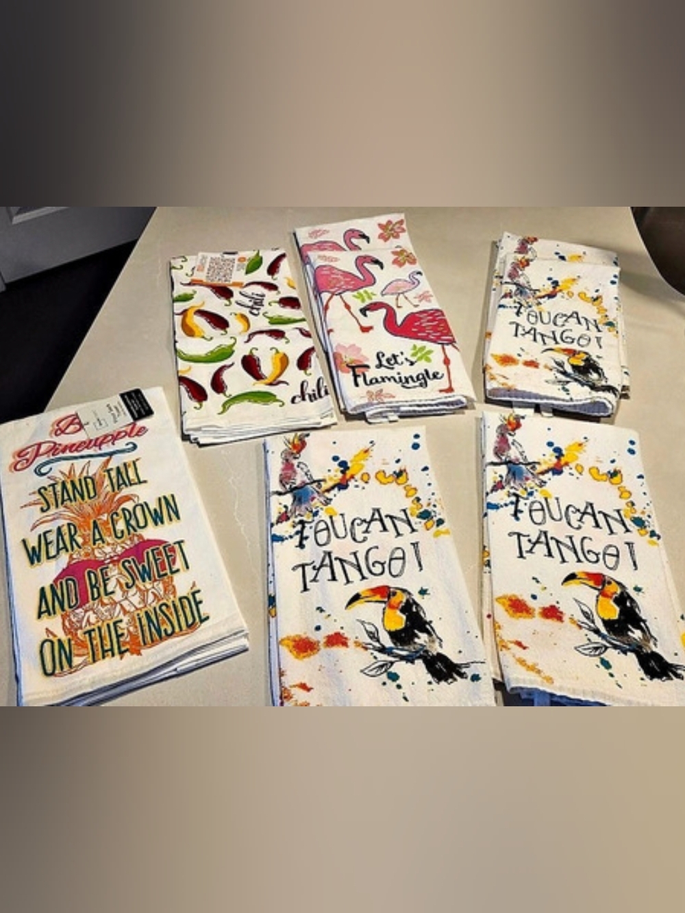 Flour Sack Kitchen Towel Assortment Set of 8